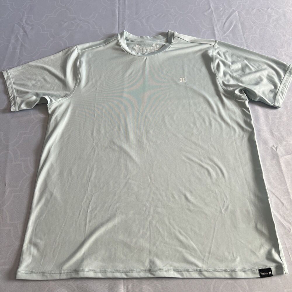 Hurley Men’s Icon Hybrid UPF 50+ Short Sleeve T-shirt Light Blue Small NWT
